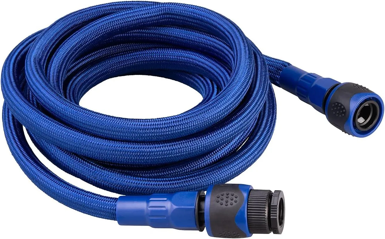 Bild von Semptec Trinkwasserschlauch mit 5 m Länge und 24 bar Druck, inklusive Schlauchverbindern, ideal für Camping und Wohnwagen