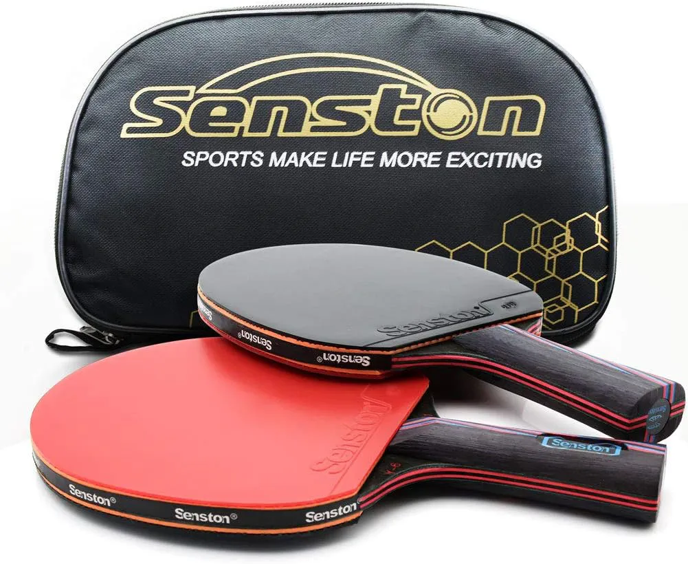 Bild von Senston Tischtennisschläger Set für 2 Spieler mit Schlägertasche, ideal für Anfänger und Fortgeschrittene