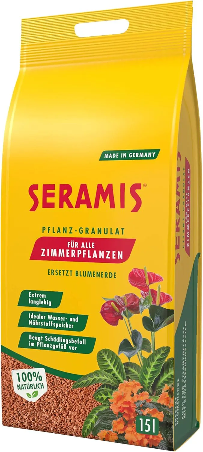 Bild von Seramis Pflanz-Granulat 15 l für Zimmerpflanzen zur Wasser- und Nährstoffspeicherung