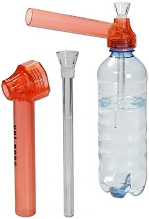 Bild von SF Uni Bong Maker Rot Festival-Kit von smokerSFinest zur Herstellung einer Bong aus einer Flasche