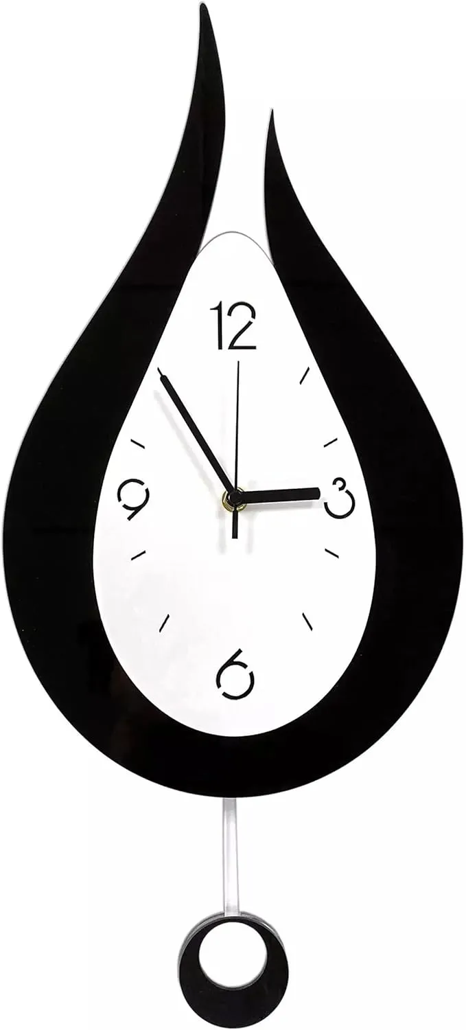 Bild von SFITVE Wanduhr 42 cm modern ohne Tickgeräusche für Wohnzimmer, Schlafzimmer und Küche
