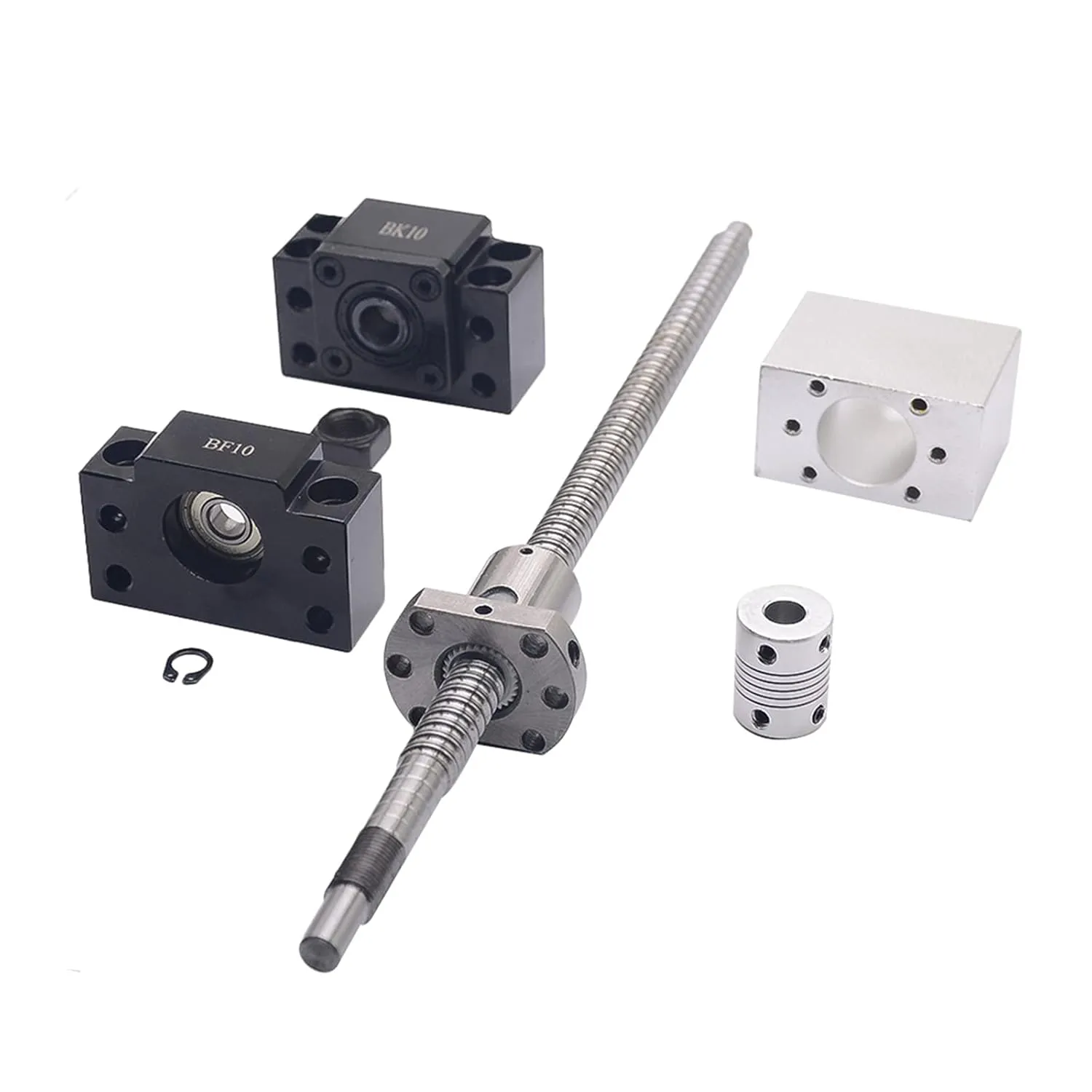 Bild von SFU1204 Kugelumlaufspindel Set mit 300 mm Gewindespindel und Zubehör für CNC Teile