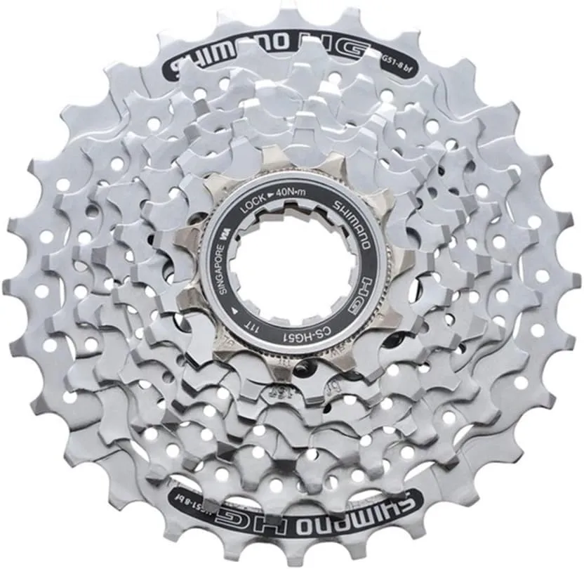 Bild von Shimano CSHG 518130 Kassette mit 8 Gängen und 11 bis 30 Zähnen für Alivo Fahrradschaltungen