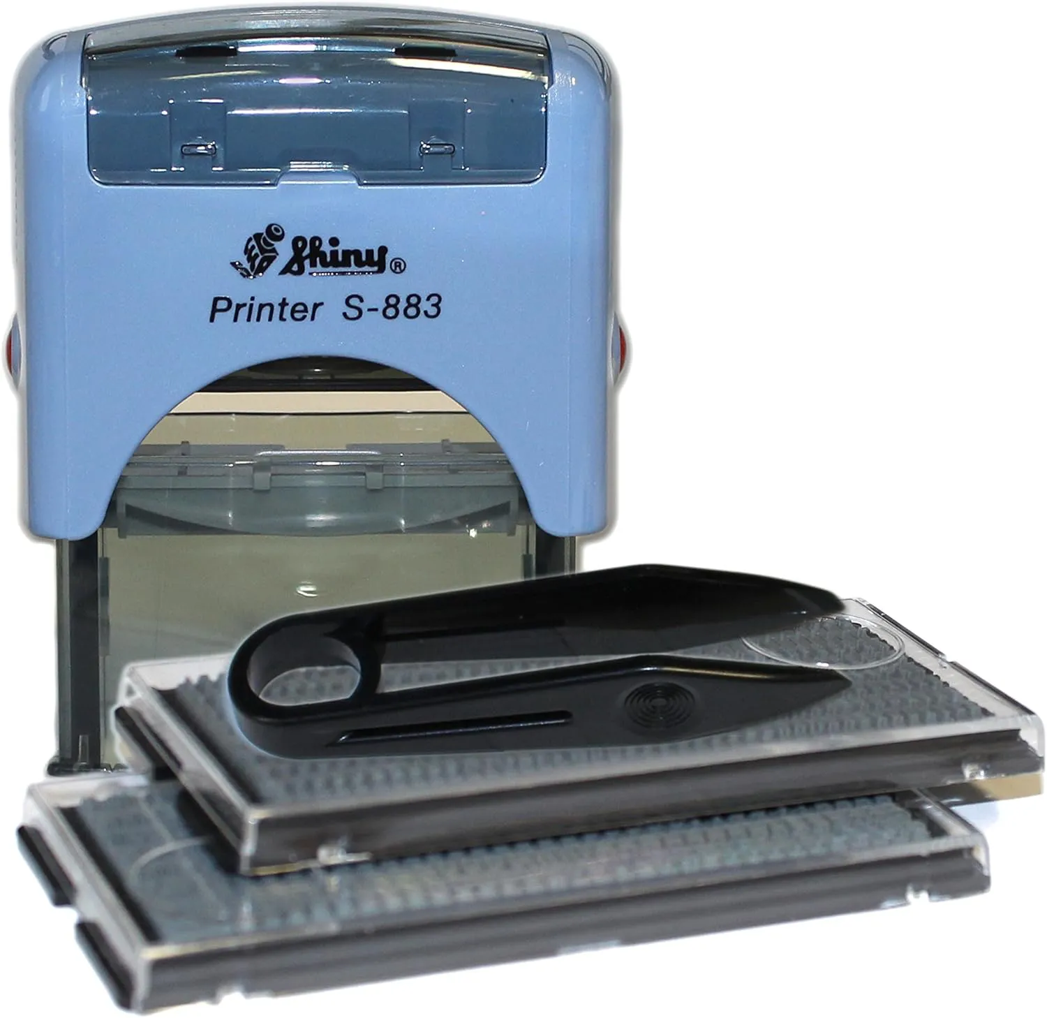 Bild von Shiny S-883 personalisierbarer Textstempel mit 38 x 14 mm für bis zu 3 Zeilen