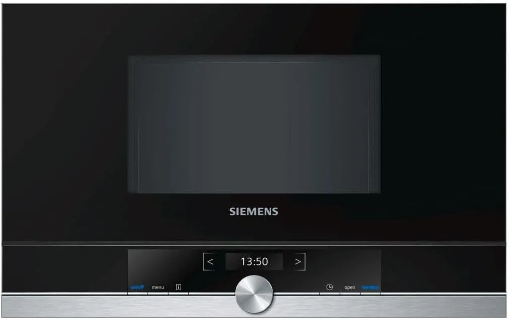 Bild von Siemens BF634RGS1 Mikrowelle / 900 W / 21 L Garraum/LED-Innenbeleuchtung/Edelstahl