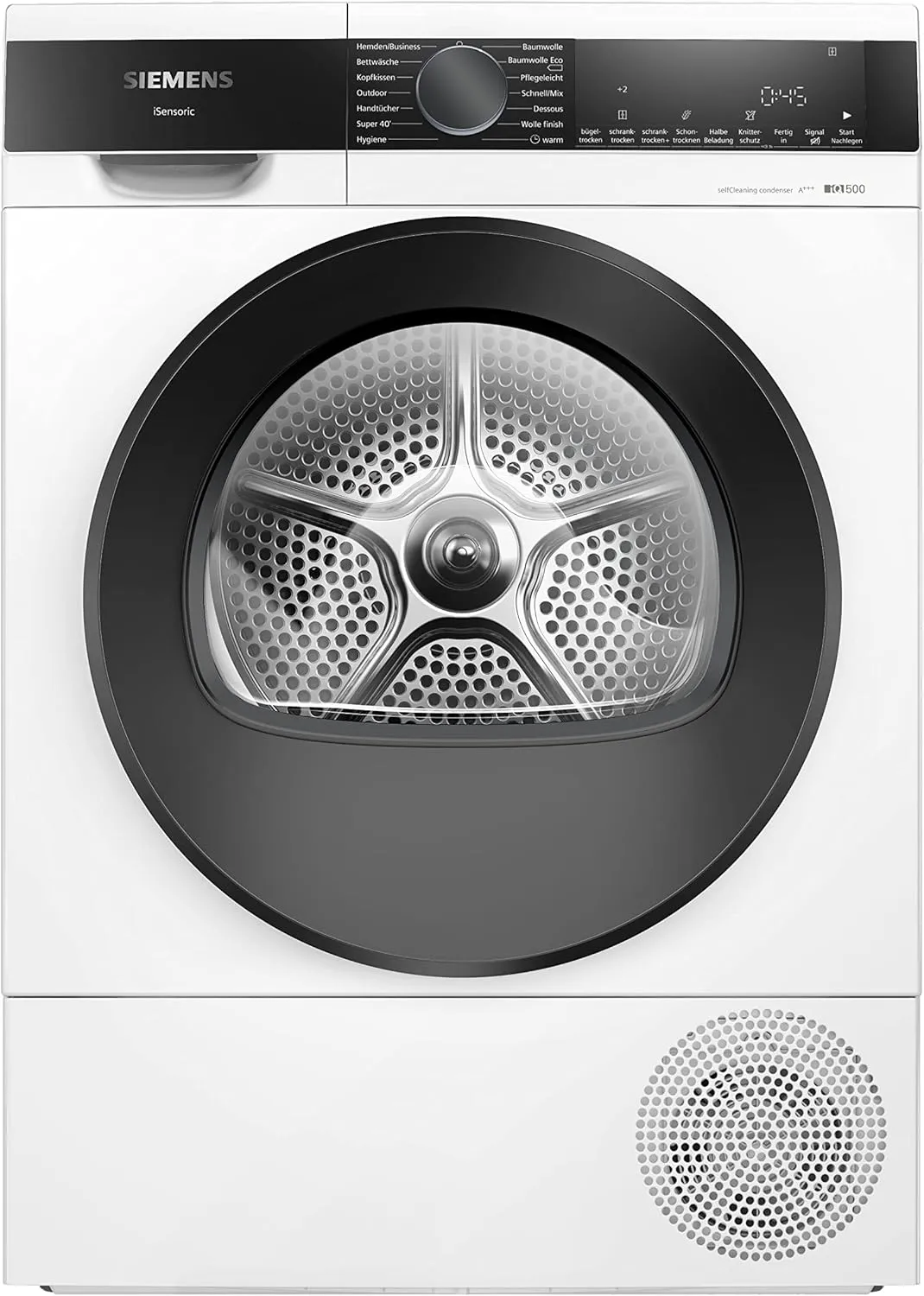 Bild von Siemens WQ35G2D00 iQ500 Wärmepumpentrockner für 8 kg Wäsche mit Energieeffizienz A+++, 176 kWh pro Jahr, speedPack, autoDry und Outdoor-Programm
