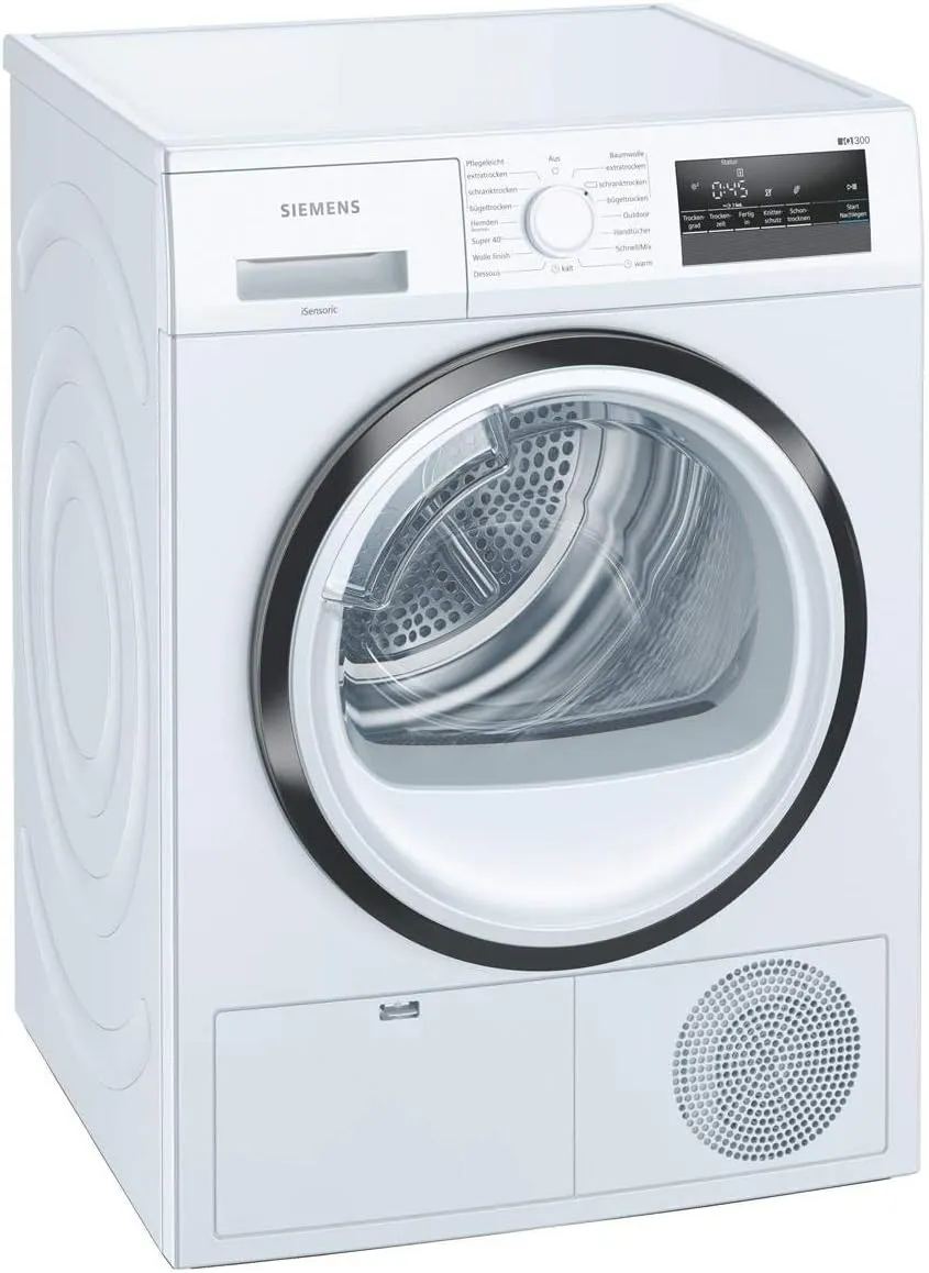 Bild von Siemens WT45HVA1 iQ300 Wärmepumpen-Trockner mit 8 kg Fassungsvermögen und Energieeffizienzklasse A++