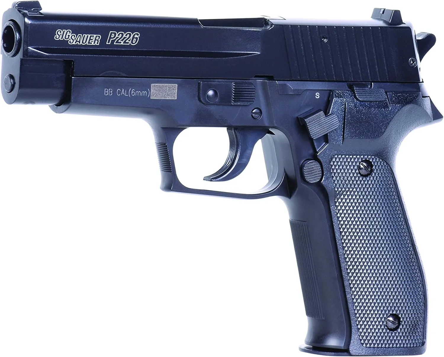 Bild von Sig Sauer P226 HPA Airsoftpistole mit Metallschlitten und weniger als 0,5 Joule in Schwarz