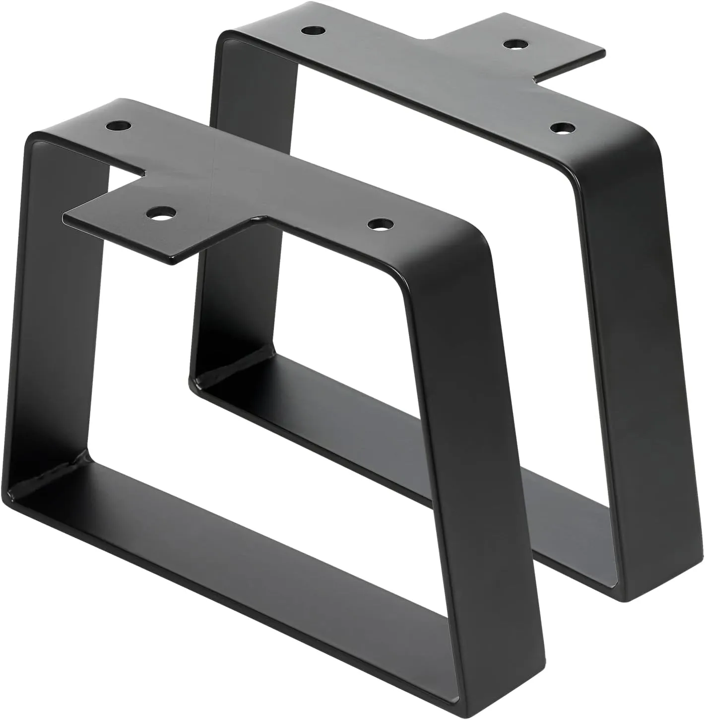 Bild von Signstek trapezförmige Tischbeine aus schwarzem Metall mit einer Höhe von 15,2 cm für DIY Möbel