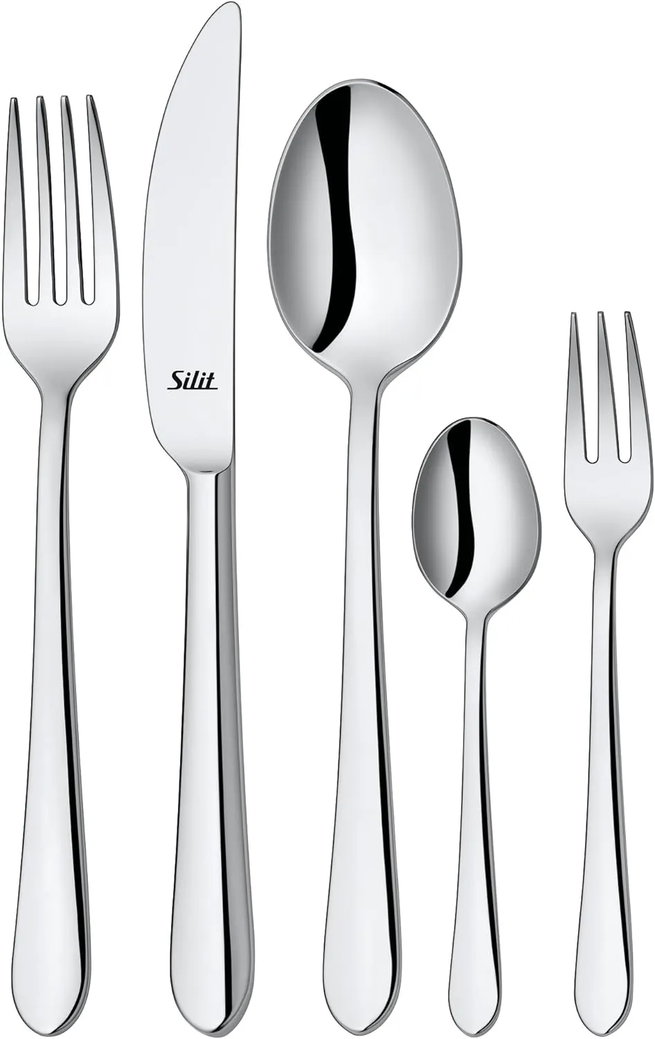 Bild von Silit Midi Besteck Set für 6 Personen, 30 Teile aus poliertem Crominox Edelstahl, spülmaschinengeeignet