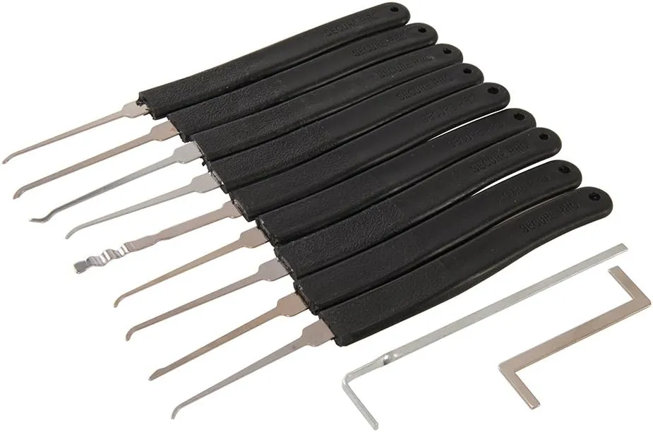 Bild von Silverline 11-teiliges Lock Picking Set in Schwarz
