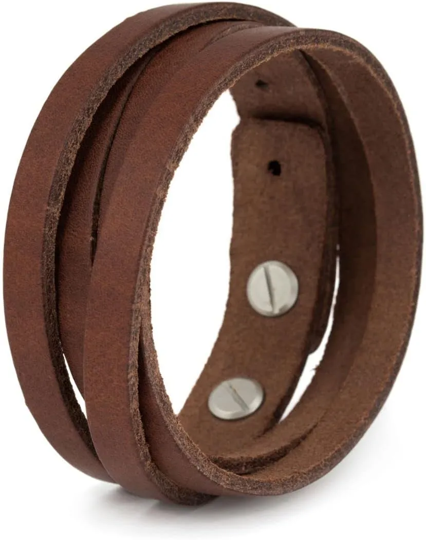 Bild von Simaru hochwertiges Lederarmband aus Premium Leder, hergestellt in Deutschland, in verschiedenen Größen erhältlich