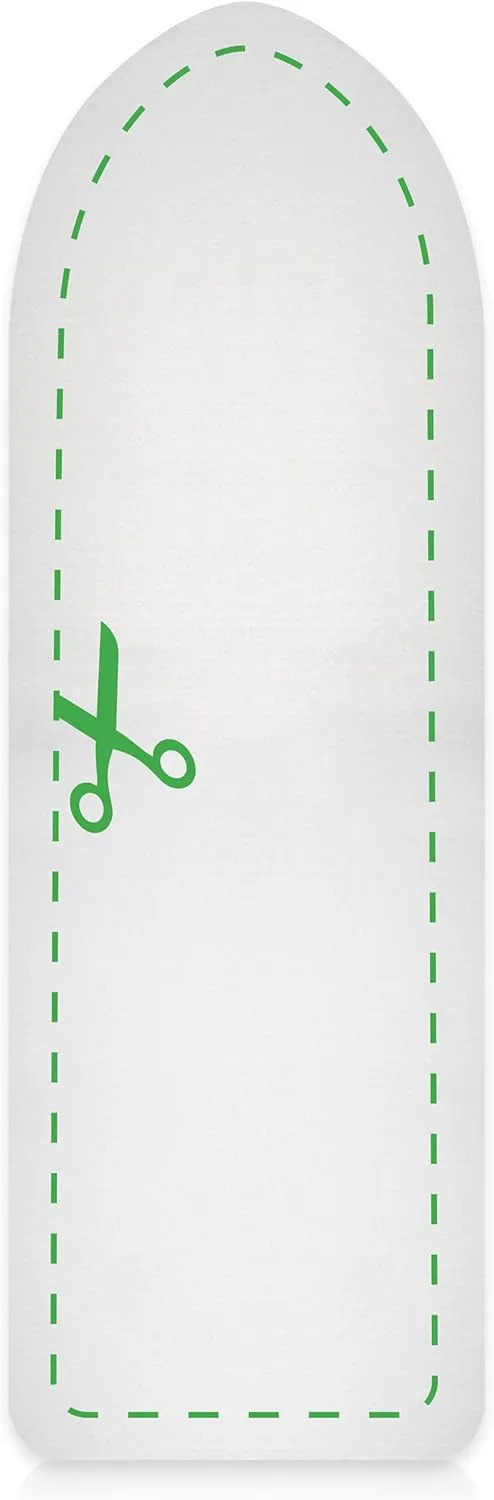 Bild von SimplySmooth Bügelbrettauflage in 150x55 cm, extra dick gepolstert mit 8 mm, geeignet für Dampfbügeleisen und zuschneidbar