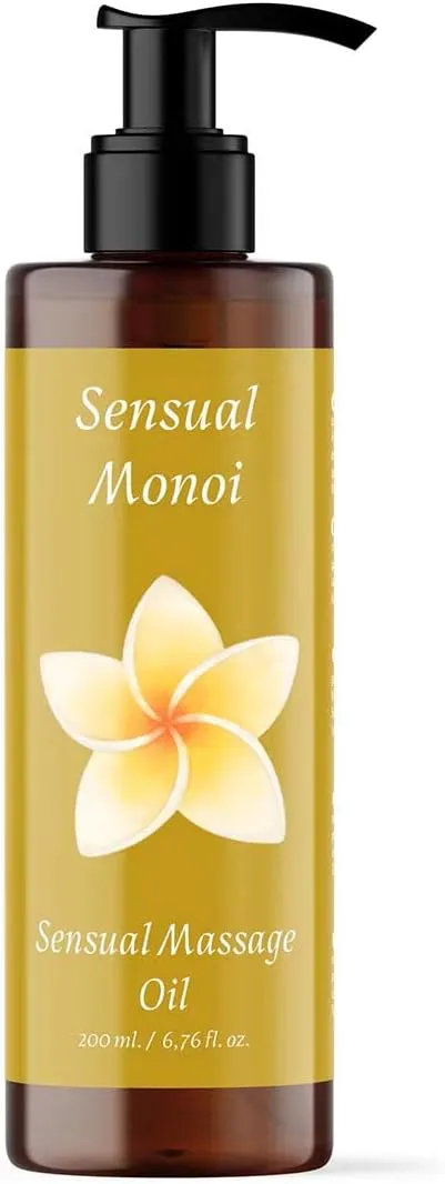 Bild von Sinnliches MONOI BIO Massageöl 200 ml für pflegende Körpermassagen