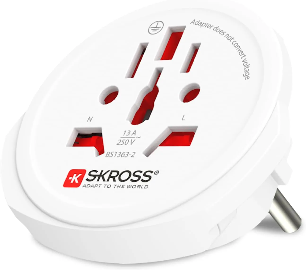 Bild von SKROSS 1.500211-E Weltreiseadapter für Europa mit Stromschlagschutz und einer Leistung von bis zu 4000 Watt