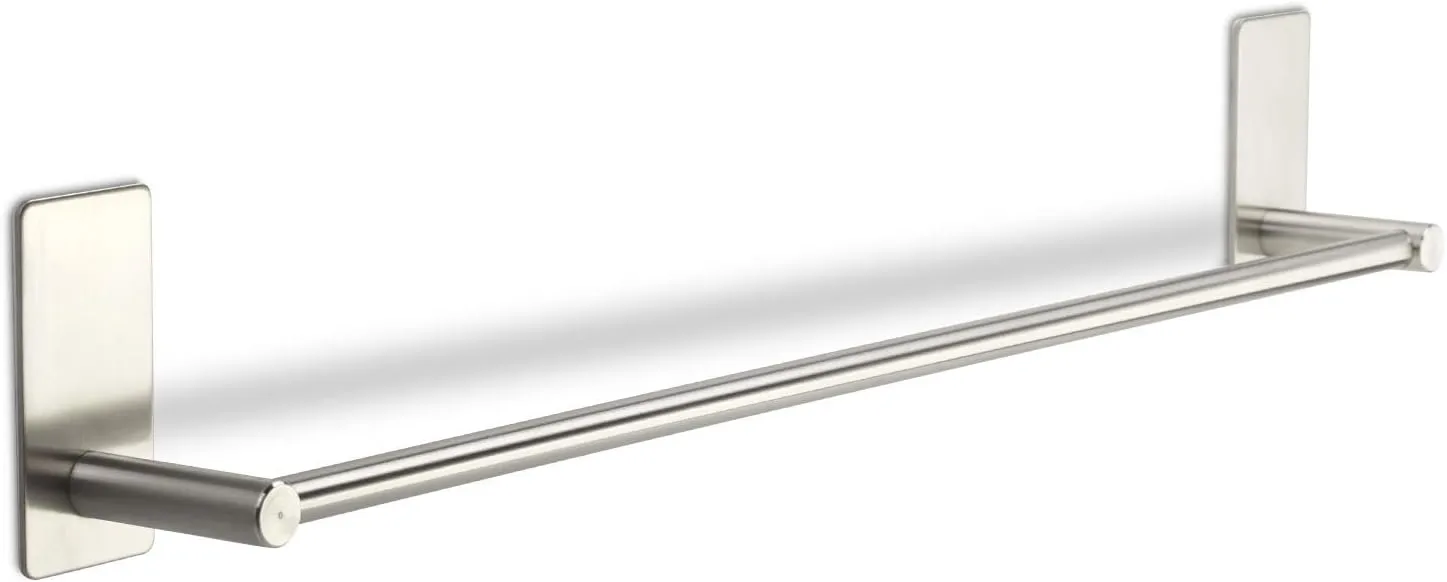 Bild von SO-TECH TALIDA Hakenleiste aus Edelstahl mit 3 S-Haken und selbstklebendem 3M Klebepad, 585 mm lang