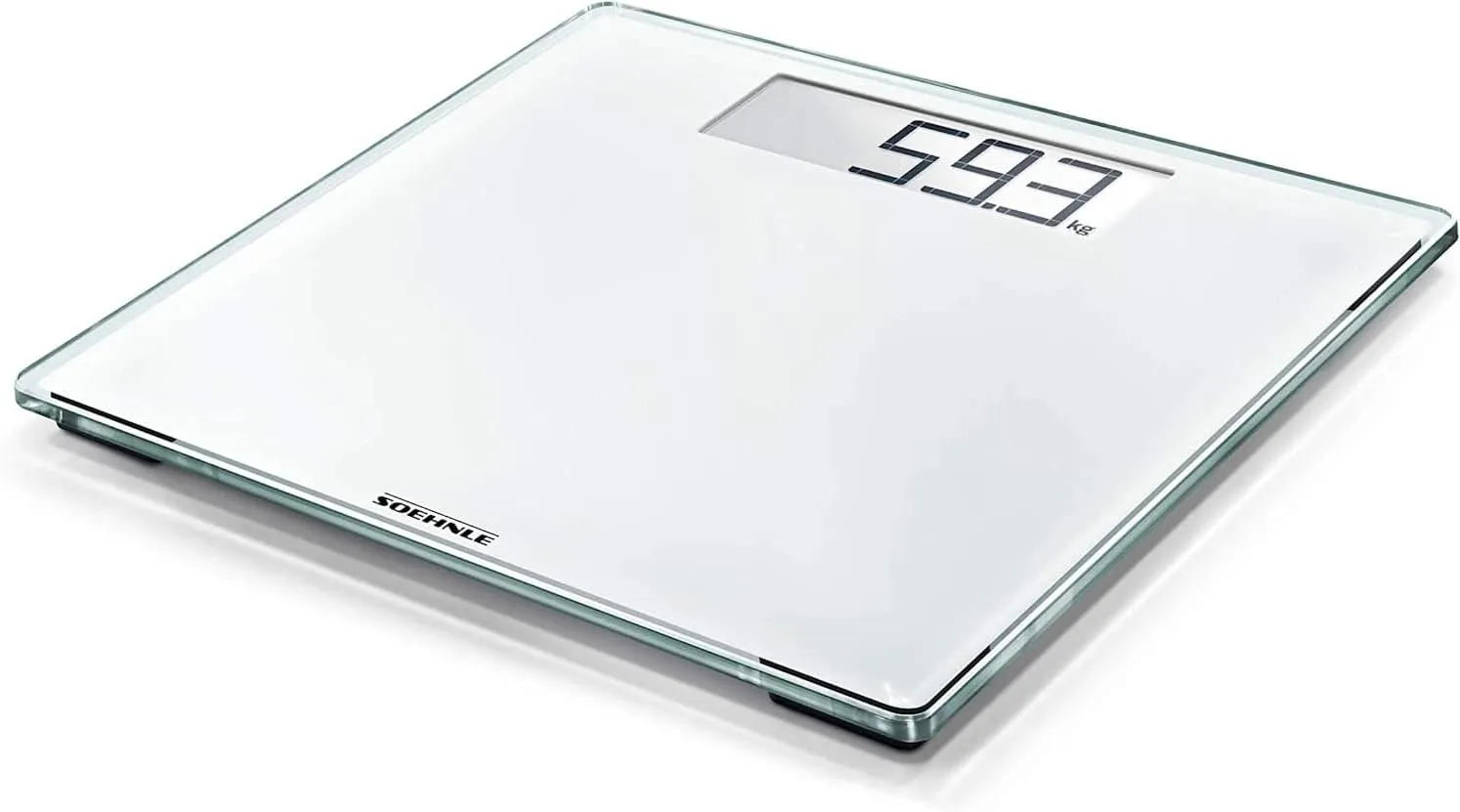 Bild von Soehnle Style Sense Comfort 100 digitale Personenwaage mit großer LCD-Anzeige und extraflachem Design