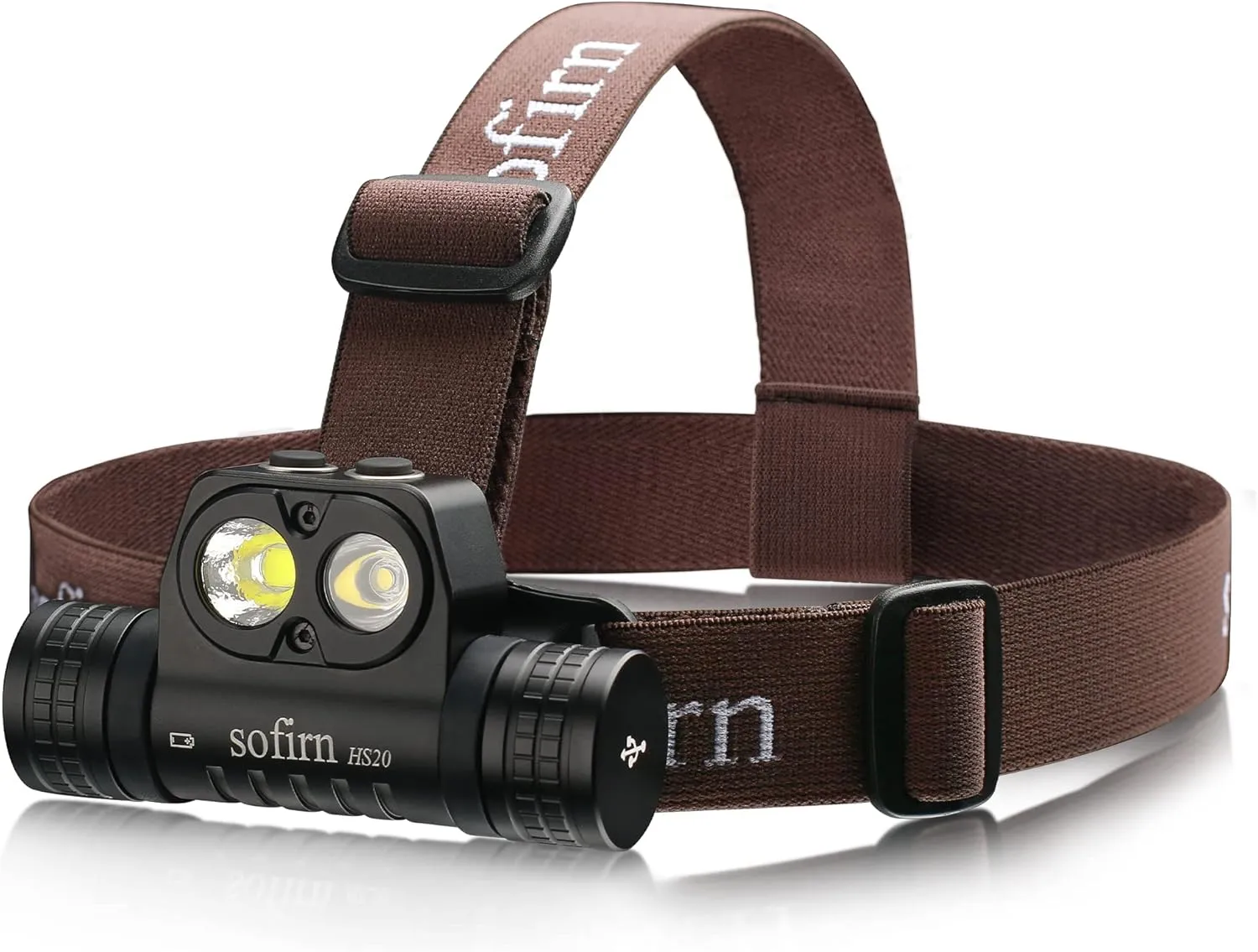 Bild von Sofirn HS20 Stirnlampe mit 2700 Lumen und wiederaufladbarem Typ-C Anschluss, 5 Helligkeitsmodi und Dual LED für Camping und Joggen