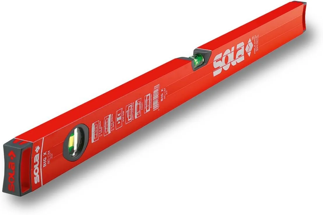 Bild von SOLA BIGX80 Wasserwaage 80 cm mit Libelle und Aluminiumprofil