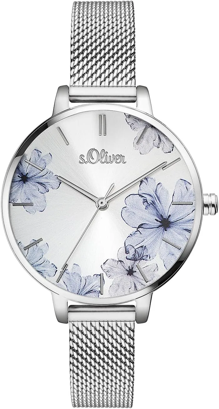 Bild von s.Oliver Damen Armbanduhr mit Edelstahlarmband und Analog Quarzwerk