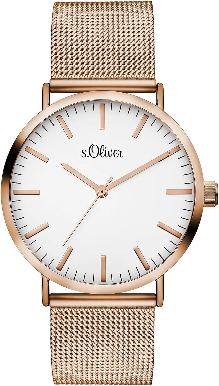 Bild von s.Oliver Damen Armbanduhr mit Edelstahlarmband und analoger Quarztechnik