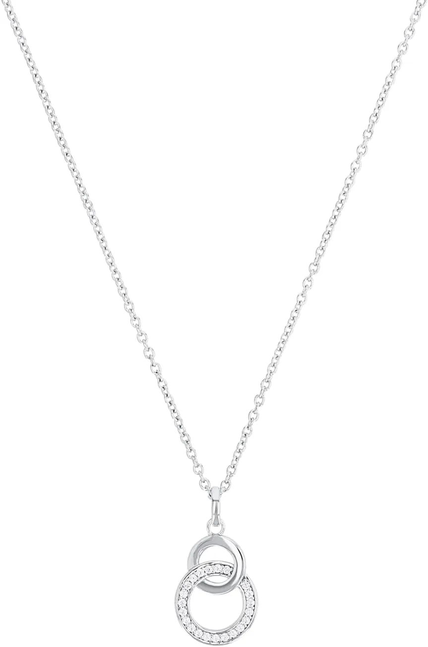 Bild von s.Oliver Damenkette aus Edelstahl und 925 Sterling Silber mit Kristall in Geschenkbox