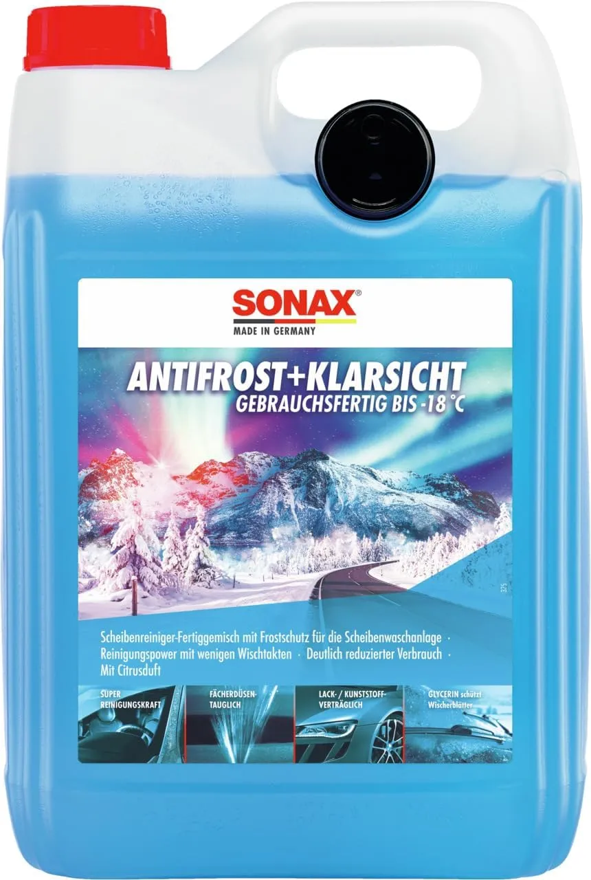 Bild von SONAX AntiFrost KlarSicht Citrus Scheibenreiniger 5 Liter bis minus 18 Grad