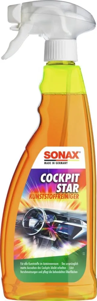 Bild von SONAX CockpitStar 750 ml Cockpitreiniger für Kunststoffteile im Auto, antistatisch und staubabweisend, Artikelnummer 02494000
