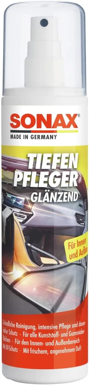Bild von SONAX TiefenPflege Glänzend 300 ml Kunststoff- und Gummireiniger für intensive Pflege und Schutz