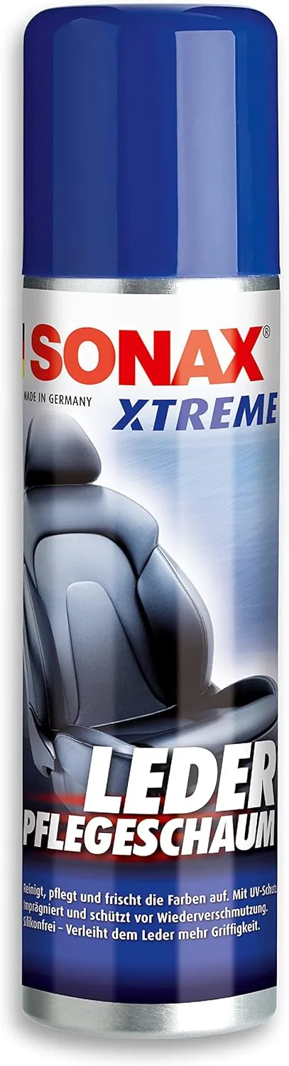 Bild von SONAX XTREME LederPflegeSchaum mit 250 ml für die silikonfreie Reinigung und Pflege von Glattleder, Artikelnummer 02891000