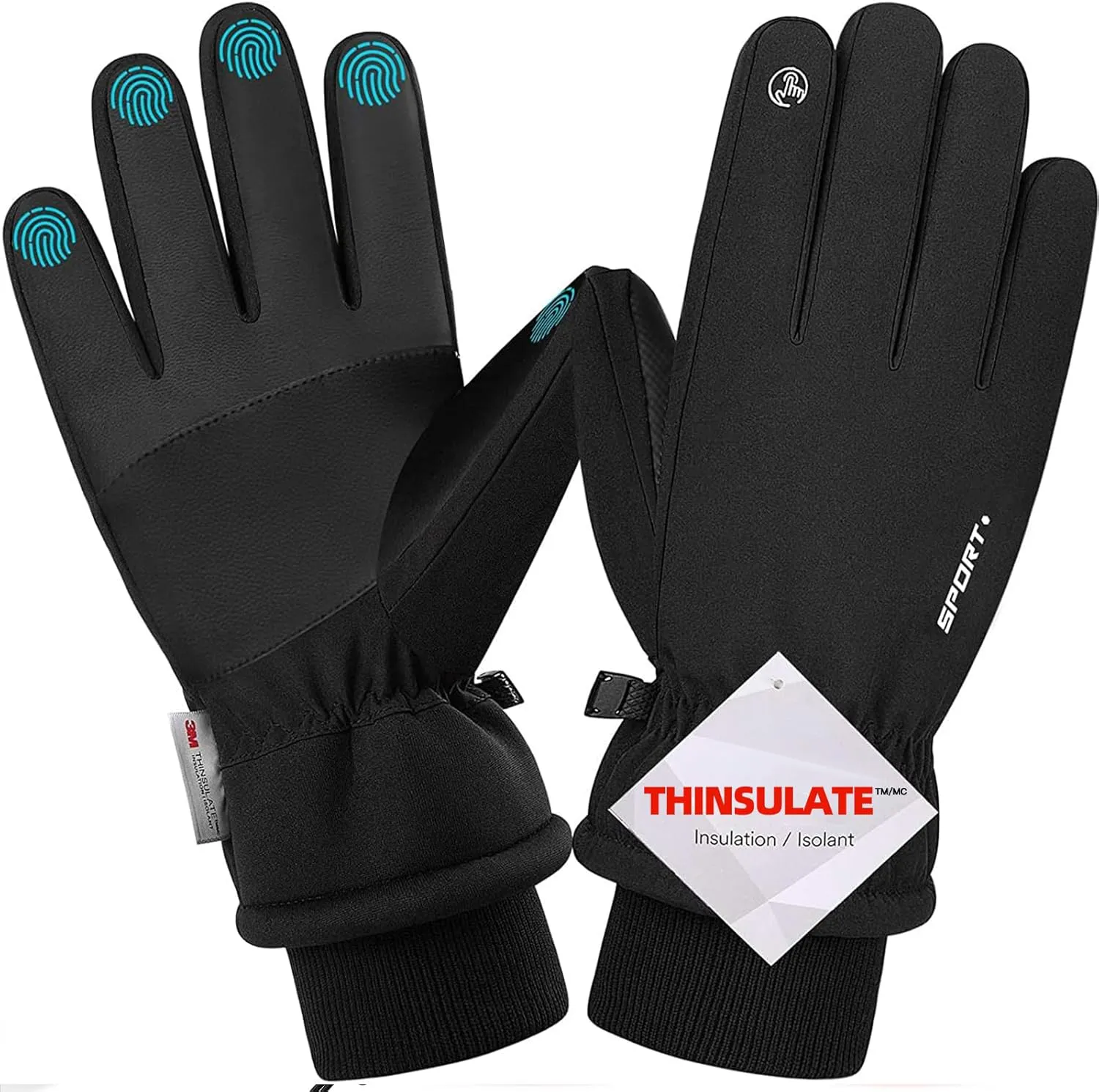 Bild von Songwin wasserdichte Winterhandschuhe mit Thinsulate für Herren und Damen, geeignet für verschiedene Outdoor-Aktivitäten