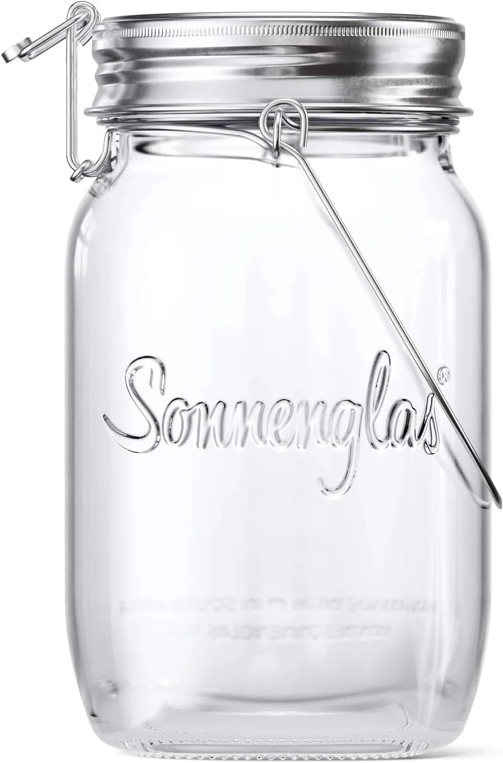 Bild von SONNENGLAS Classic 1000 ml Solarlampe im Einmachglas mit USB Anschluss und warmweißen LEDs, Fair Trade, bekannt aus Pro7 Galileo