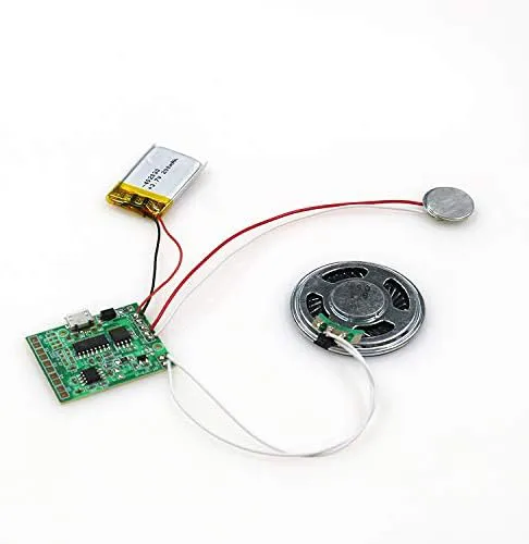 Bild von SoundGreets USB Soundmodul mit Kabel und aufladbarem Akku für MP3-Dateien bis 8 Minuten, ideal für DIY Karten, Geschenke und Spielwaren