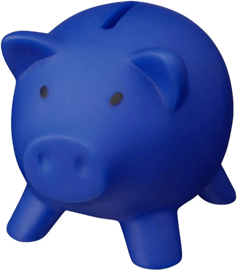 Bild von Sparschwein von notrash2003 in Blau zur Geldaufbewahrung und Dekoration