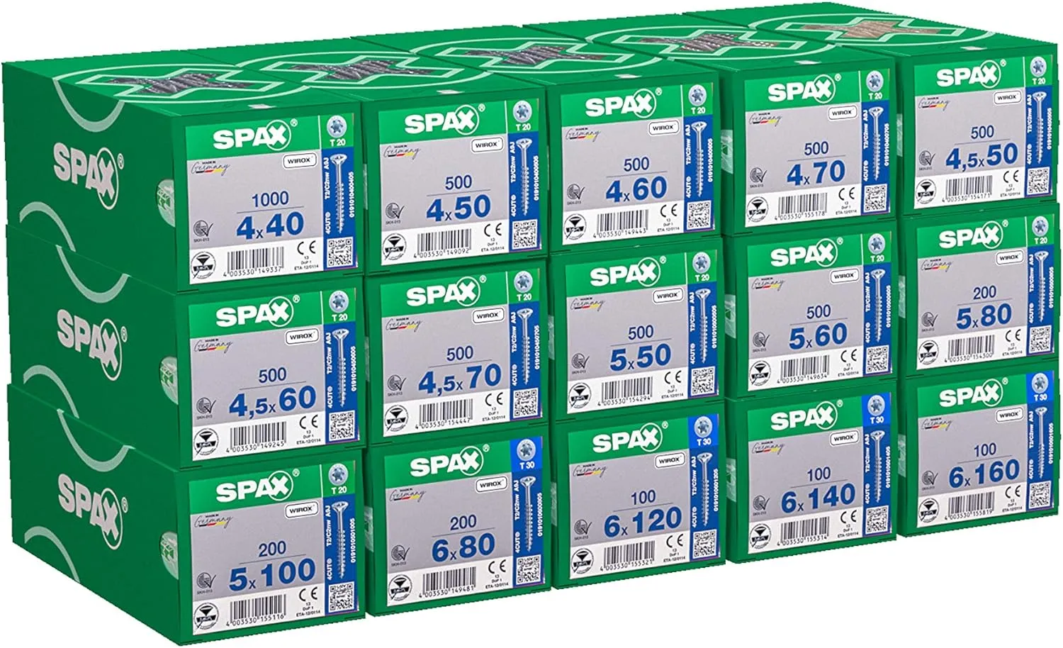 Bild von SPAX Heimwerker Set mit 5900 Senkkopfschrauben in Profi Größe für vielseitige Anwendungen