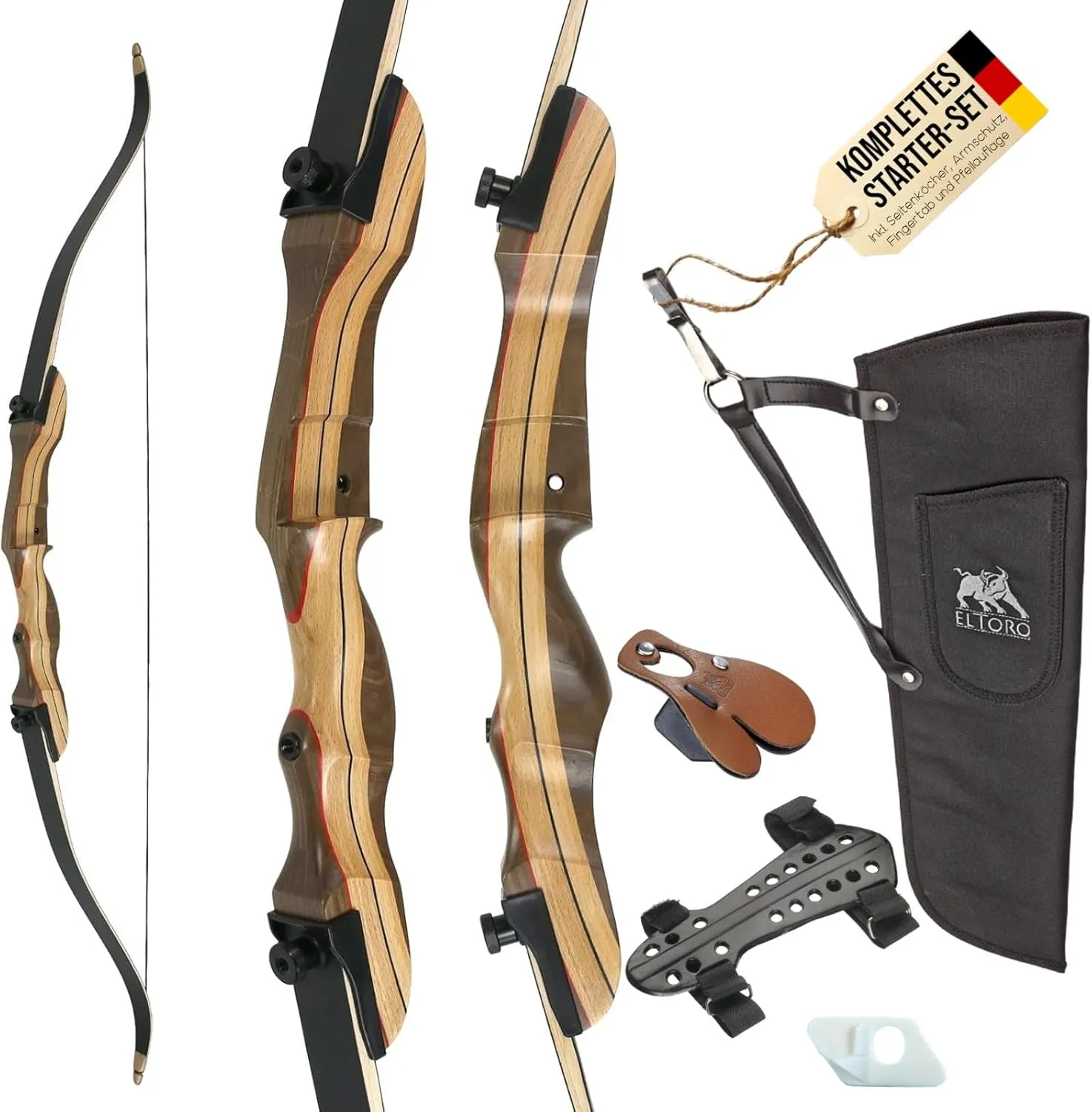 Bild von Special Set Wild Honey Recurvebogen mit 68 Zoll und 28 lbs für Einsteiger im Bogensport
