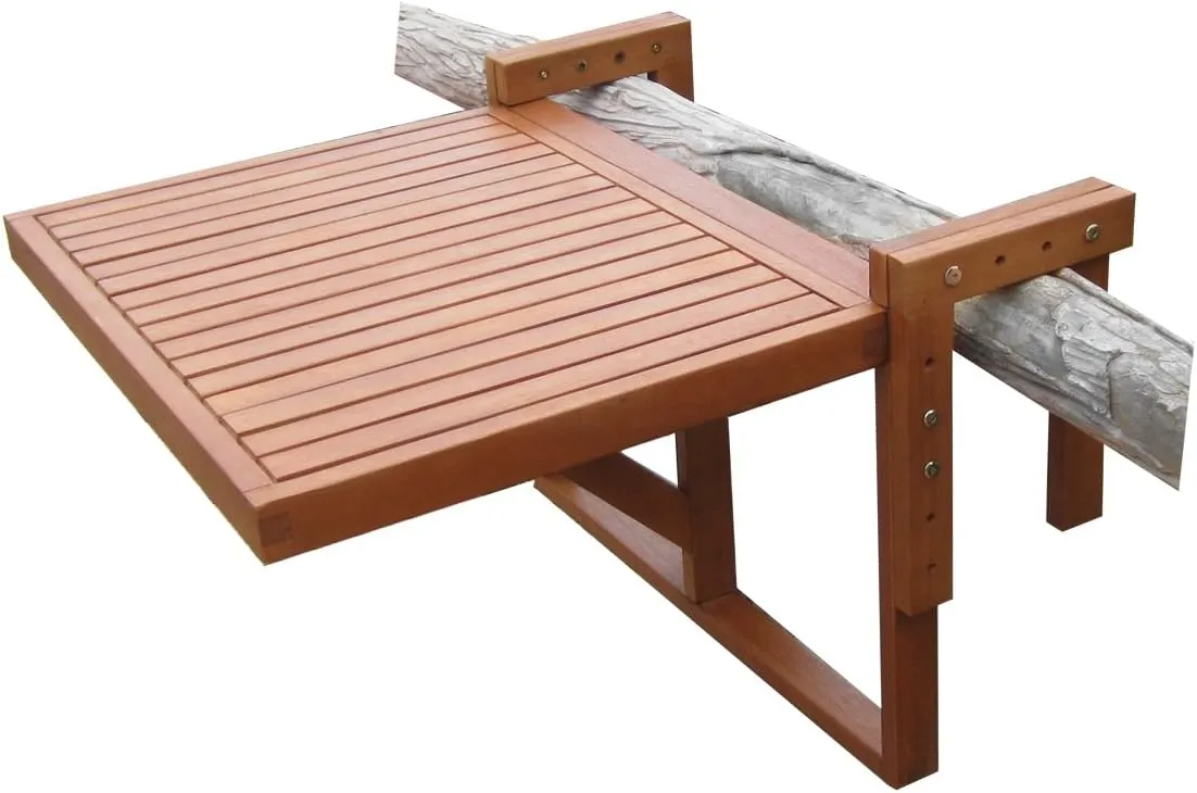 Bild von Spetebo Eukalyptus Klapptisch für Balkon 60x45 cm