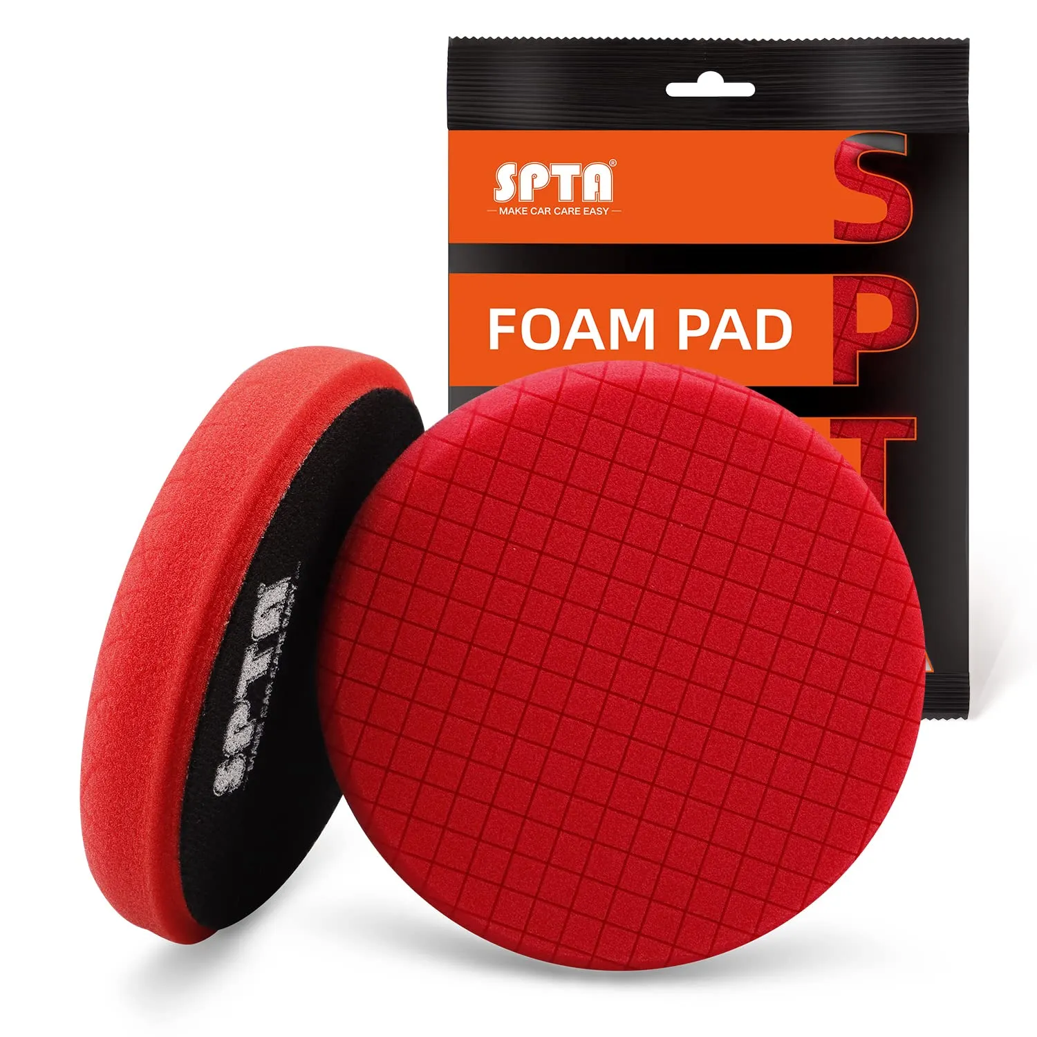 Bild von SPTA rotes Polierpad 150mm für Exzenterpoliermaschinen