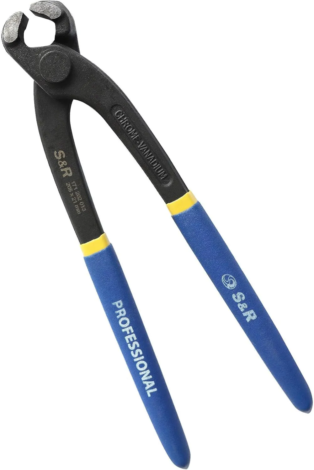 Bild von S&R Kneifzange aus Chrom-Vanadium Stahl mit beschichteten Griffen, 205 mm