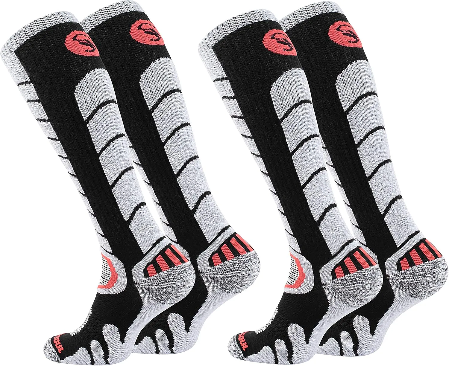 Bild von STARK SOUL Ski und Snowboard Socken im 2er Pack mit Spezialpolsterung für Damen und Herren