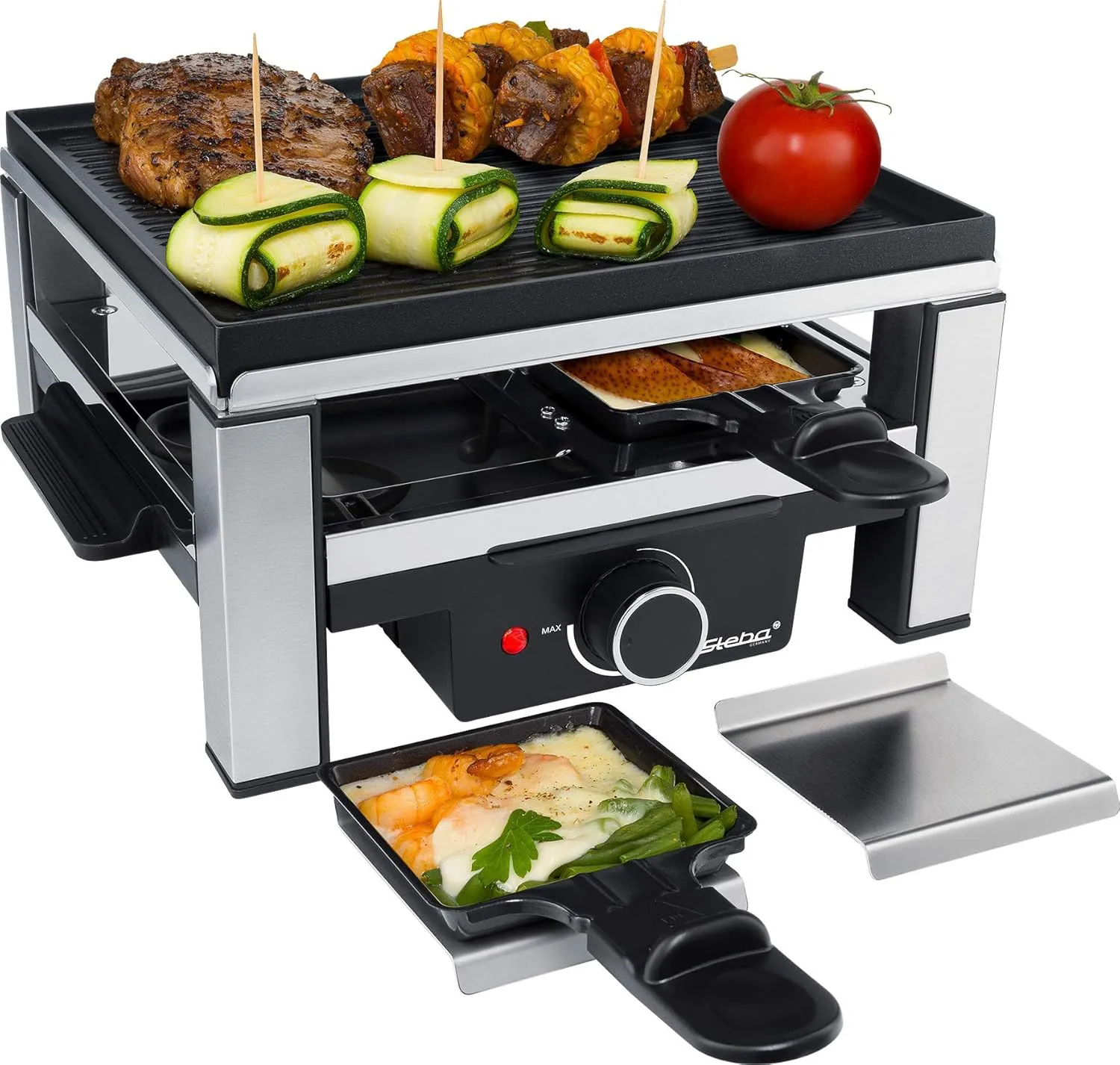 Bild von Steba RC 104 Raclette mit Antihaft Grillplatte und 4 Pfännchen