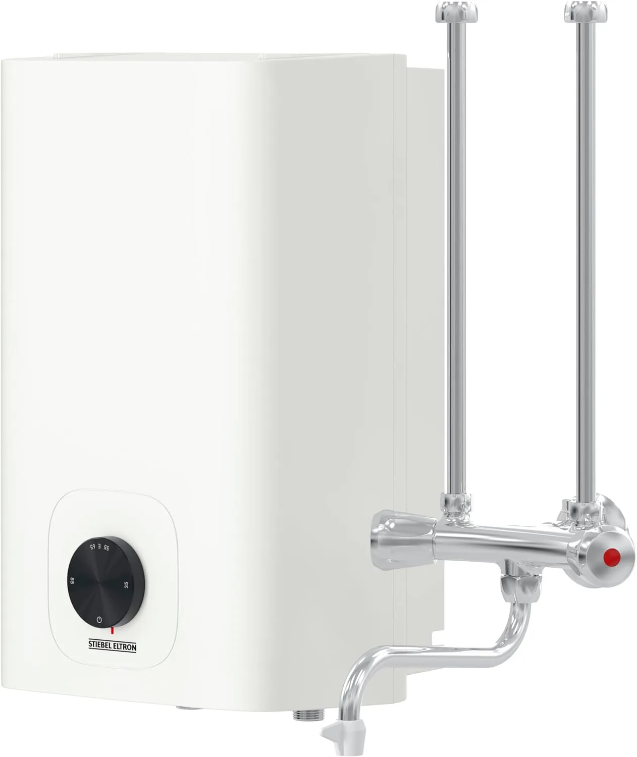 Bild von STIEBEL ELTRON OFP 5 Trend Niederdruckboiler mit 5 Litern und 2 kW Leistung, inklusive Zweigriff-Wandarmatur und Stecker