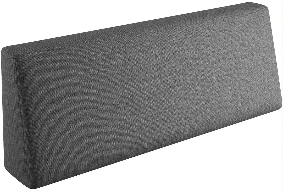 Bild von sunnypillow Palettenkissen mit abnehmbarem Bezug in Anthrazit, 120x40x20/10 cm, geeignet für Indoor und Outdoor