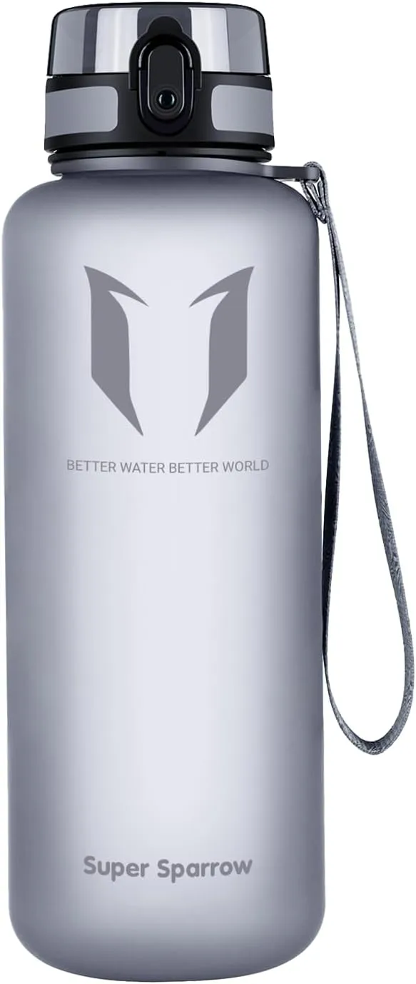 Bild von Super Sparrow 1,5L auslaufsichere Trinkflasche BPA-frei für Schule und Sport