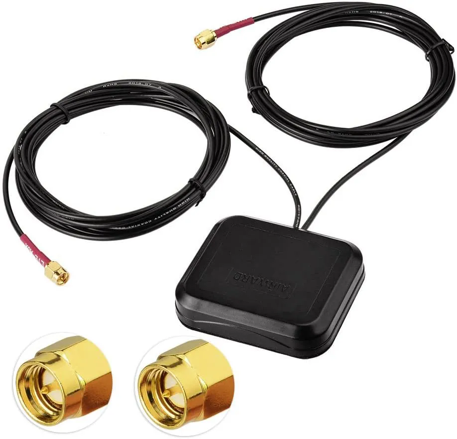 Bild von Superbat 4G LTE MIMO Antenne mit magnetischer Halterung und dualen SMA Steckern, geeignet für Verizon, AT&T, T-Mobile und Sprint Router