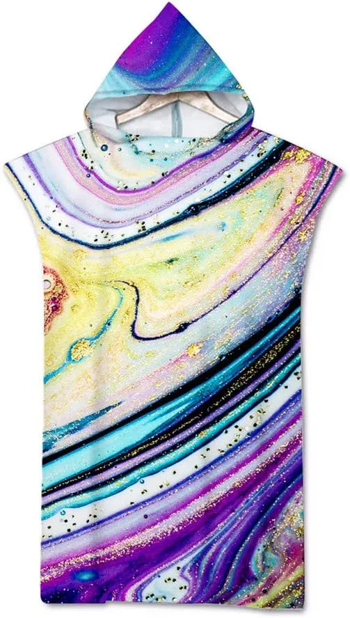 Bild von Surwin Badeponcho für Herren und Damen, leicht und kompakt, ideal zum Wechseln am Strand oder beim Surfen