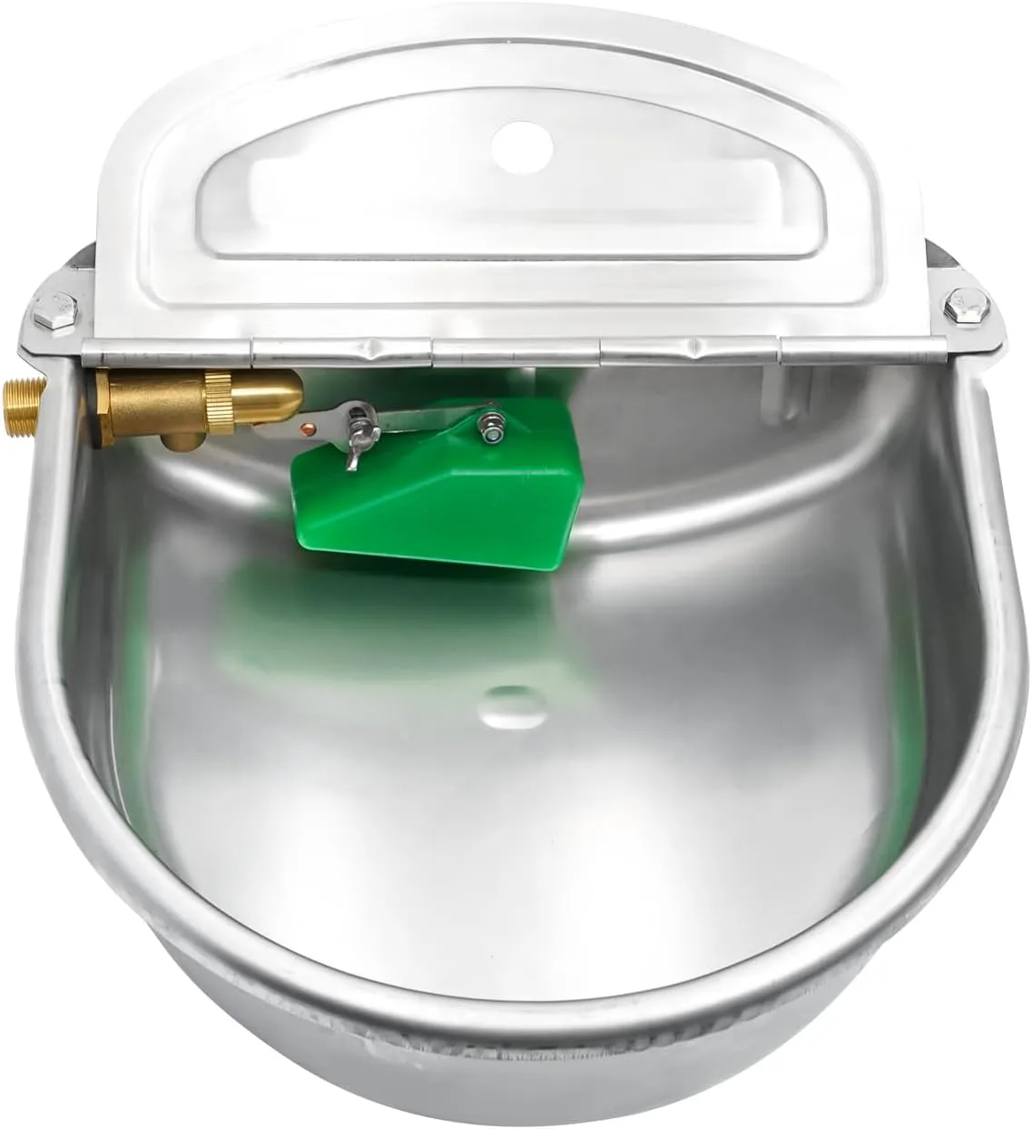 Bild von Svauoumu Automatische Tränke aus Edelstahl mit Messingschwimmerventil für Pferde, Rinder, Schafe, Alpakas und Hunde