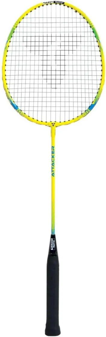 Bild von Talbot Torro Badmintonschläger Attacker für Einsteiger aus gehärtetem Stahl in Gelb-Blau, Artikelnummer 429806