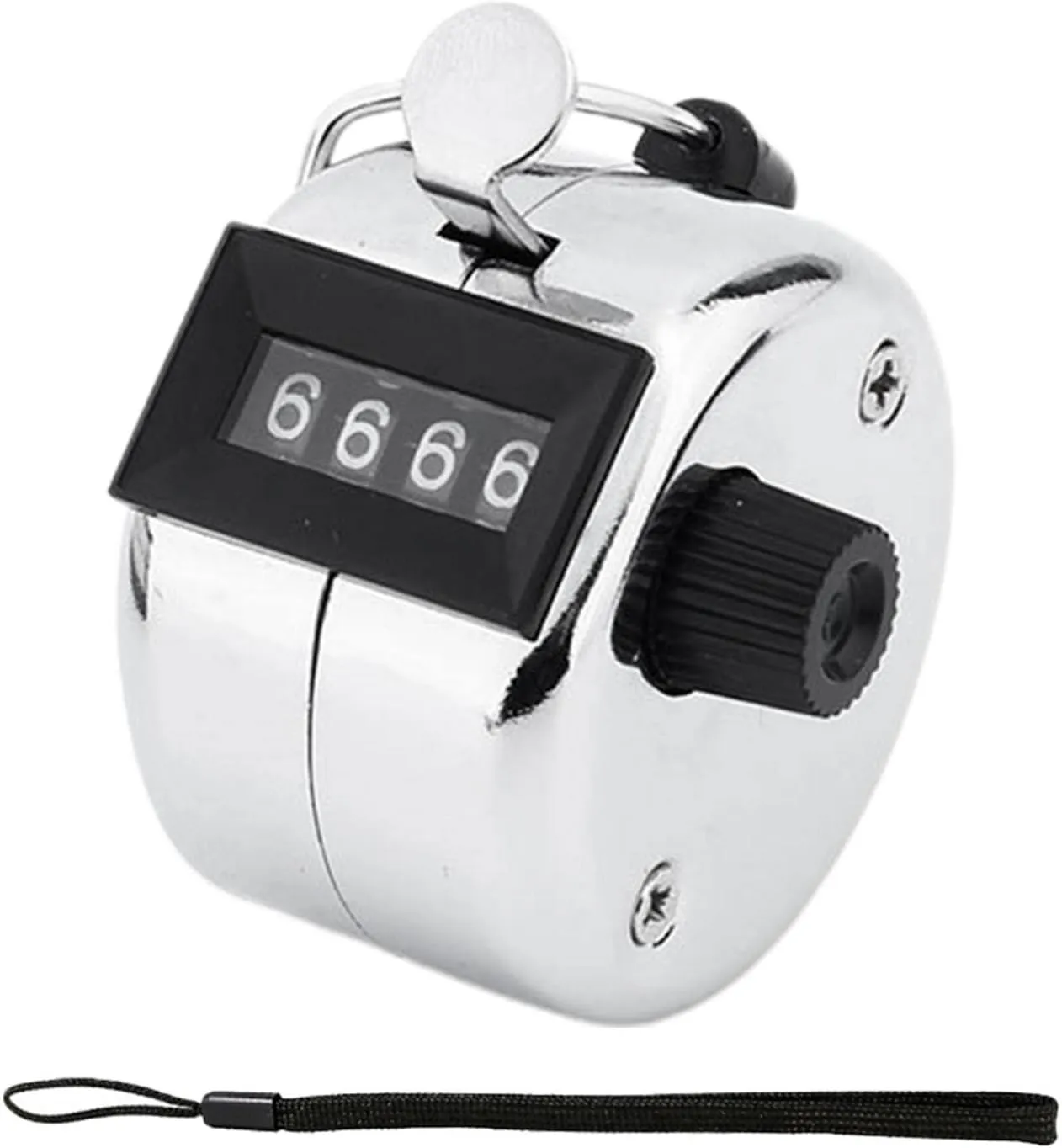 Bild von Tally Counter mit 4-stelligem Display und Umhängeband, mechanischer Klicker für Sport und Veranstaltungen