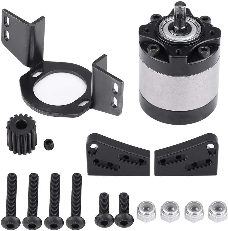 Bild von Tbest Getriebegehäuse aus Vollaluminium für 1/10 RC Crawler D90 mit 1:5 Planetengetriebe